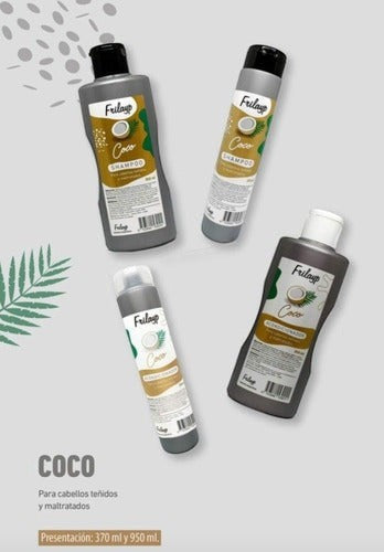 Combo de productos capilares Distriwil Frilayp con extracto de coco para cabellos teñidos y maltratados