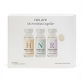 Kit de tres ampollas capilares Distriwil Frilayp para hidratación, nutrición y regeneración en caja blanca