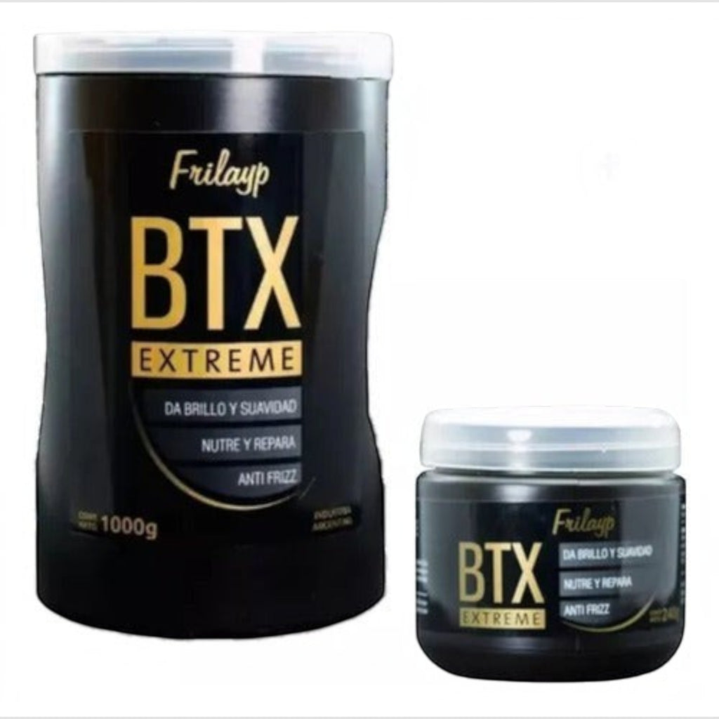 Kit de tratamiento capilar Botox Extreme Frilayp de Distriwil, incluye potes de 1000g y 240g para nutrición y brillo.
