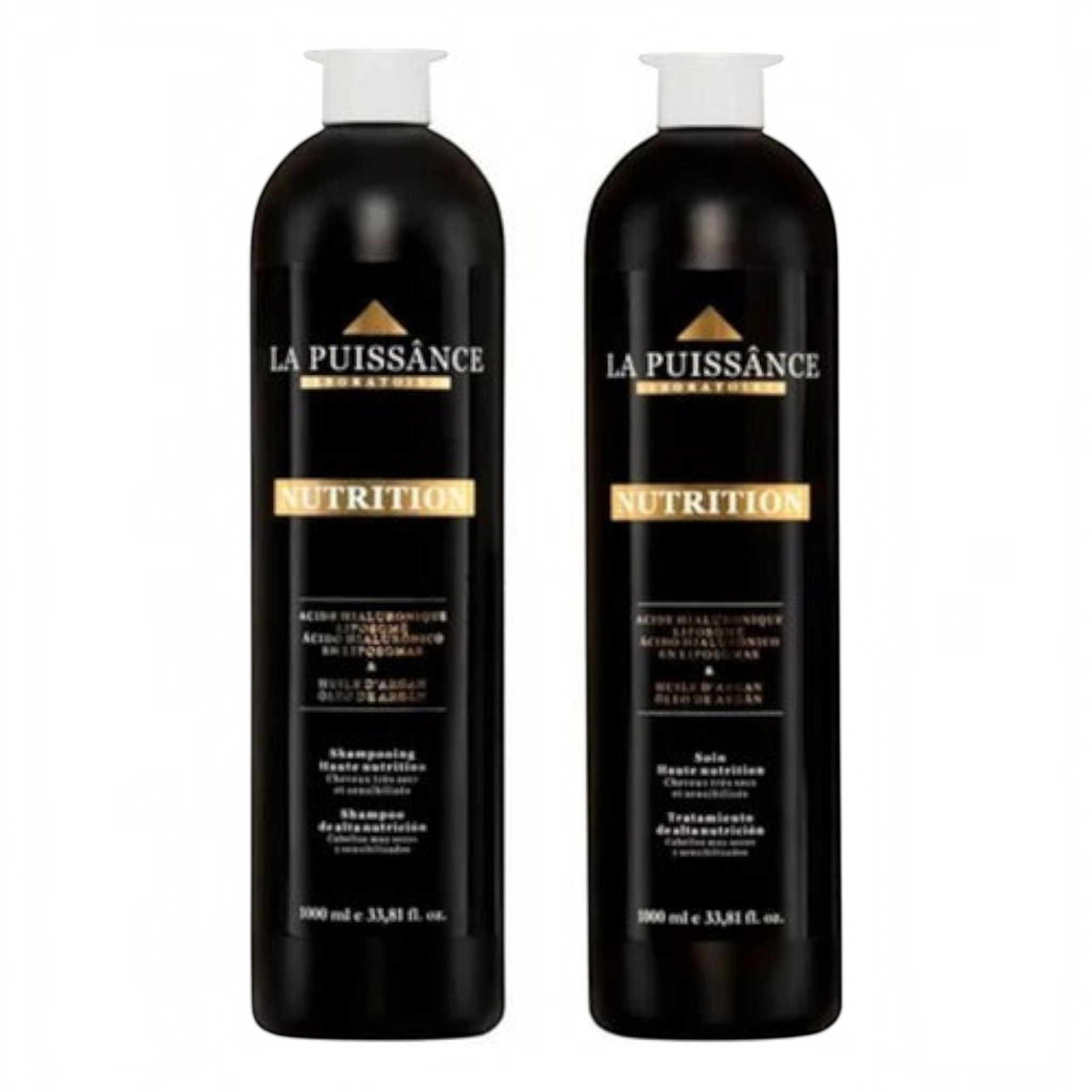 Kit Distriwil La Puissance con shampoo y acondicionador de 1000ml enriquecidos con aceite de argán para nutrición