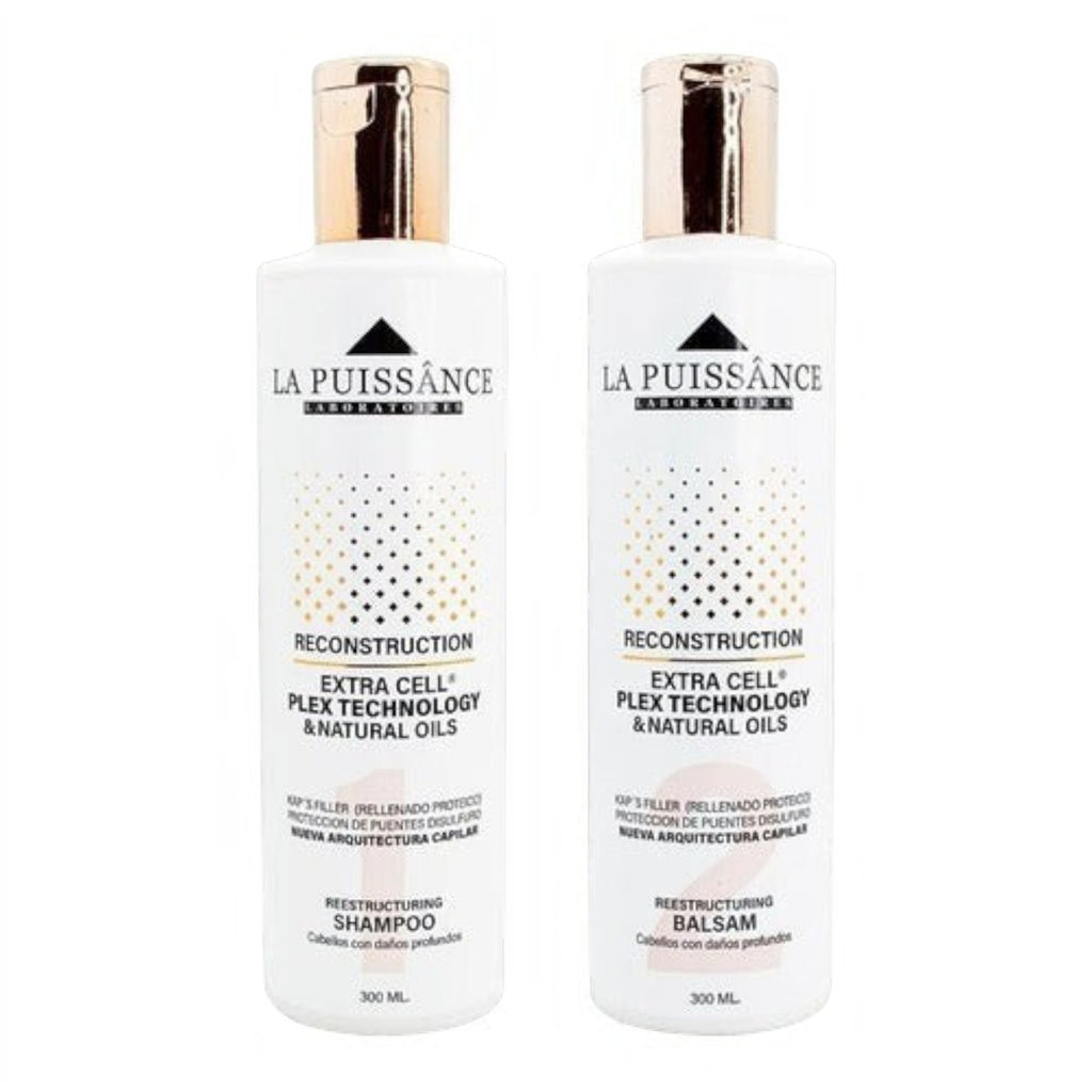 Kit Distriwil La Puissance Extra Cell con shampoo y acondicionador reparador para cabellos dañados de 300 ml