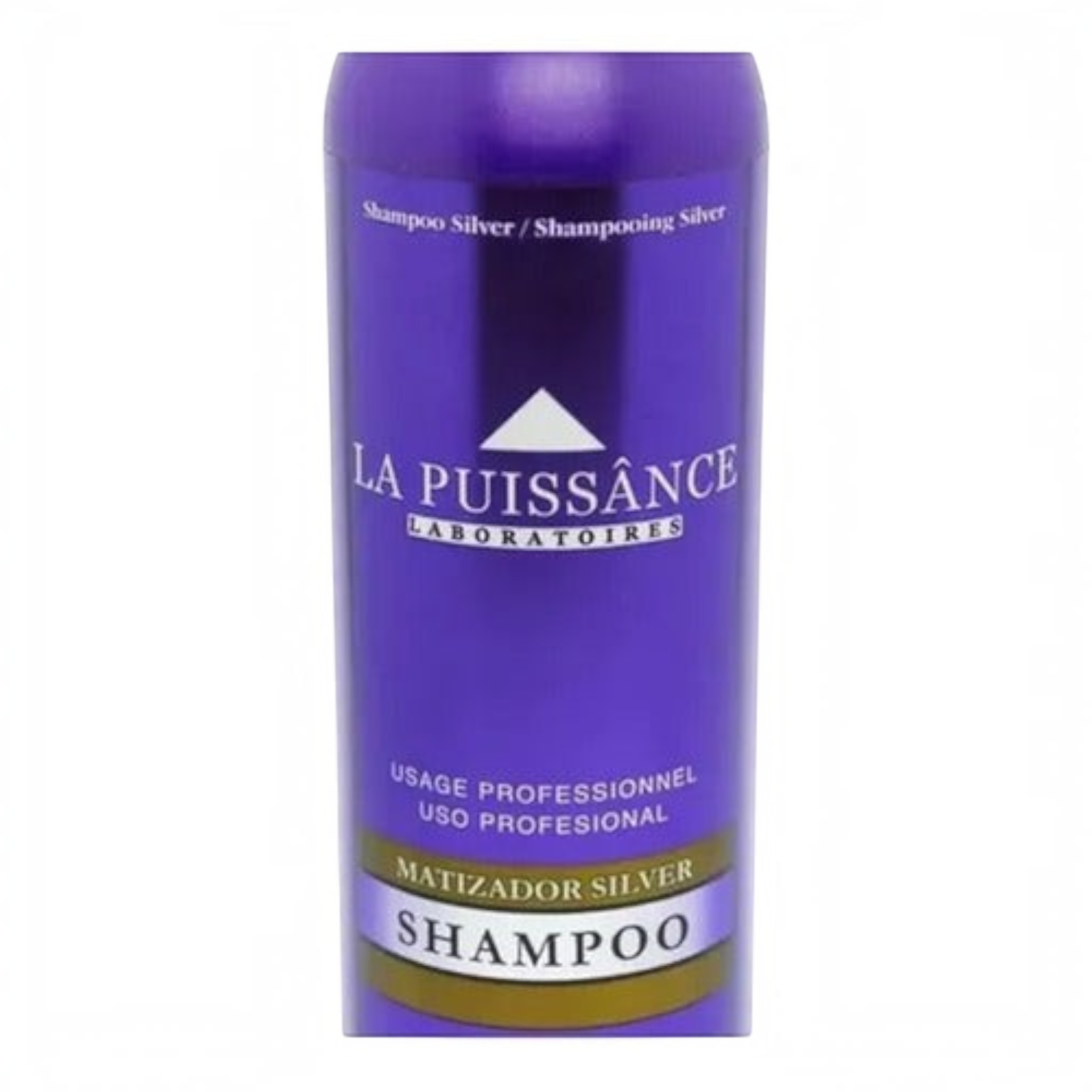 Shampoo matizador Distriwil La Puissance Silver de 300ml con pigmentos violetas para cabellos rubios y platinados