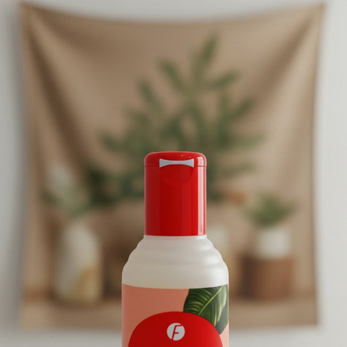Shampoo Frilayp con keratina y argan en envase de 370ml, disponible en Distriwil para todo tipo de cabello.
