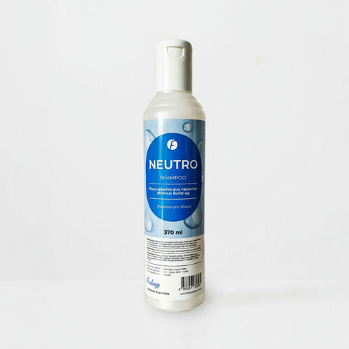 Botella de Shampoo Neutro Frilayp de 370ml de Distriwil para eliminar residuos del cabello