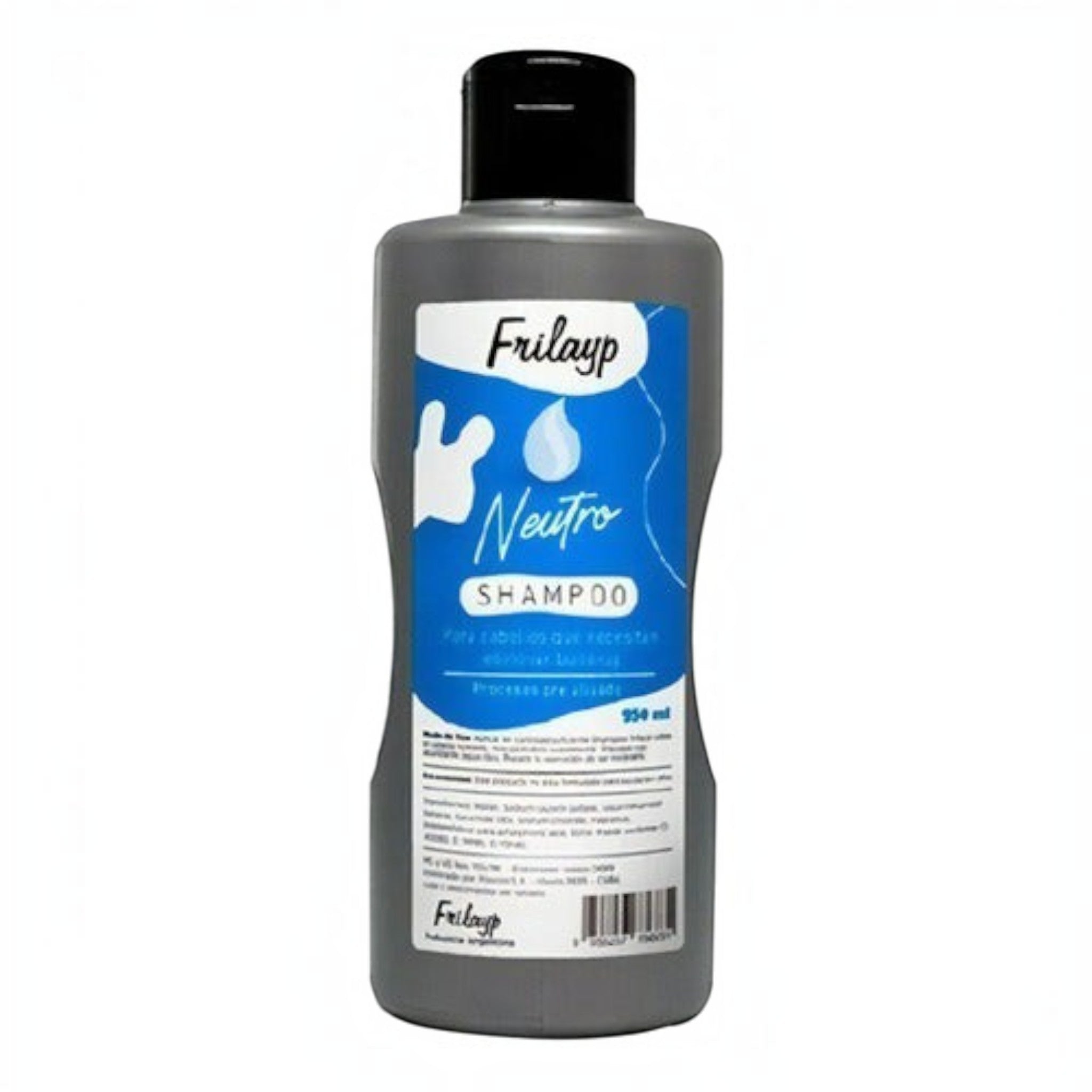 Shampoo neutro Distriwil Frilayp de 950 ml para limpieza profunda y preparación capilar antes de tratamientos