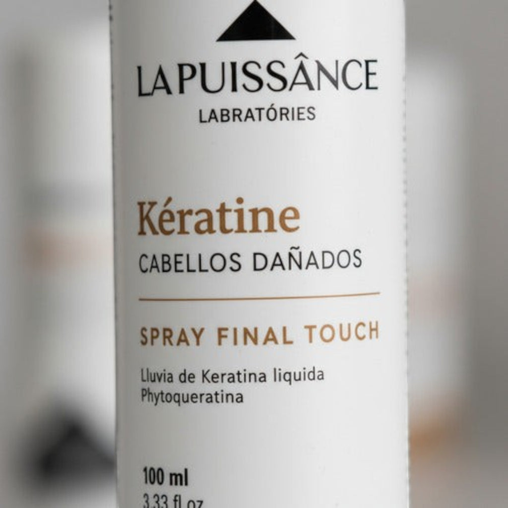 Spray reparador La Puissance Final Touch con keratina para cabello dañado en envase de 100ml de Distriwil