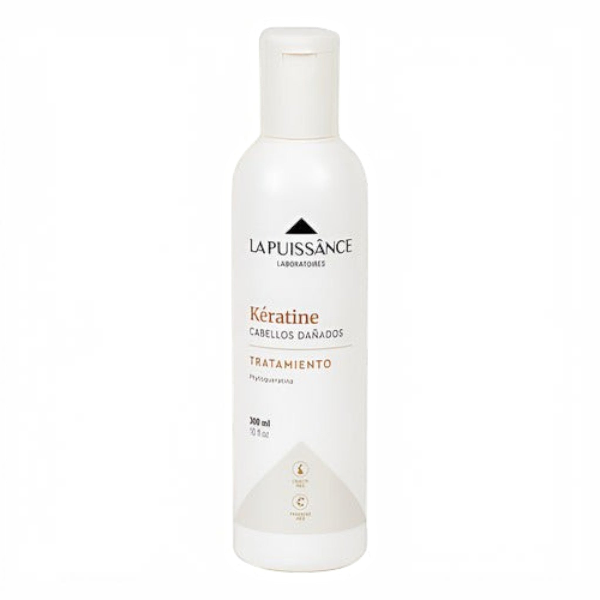 Tratamiento capilar La Puissance con queratina hidrolizada en envase blanco de 300ml disponible en Distriwil